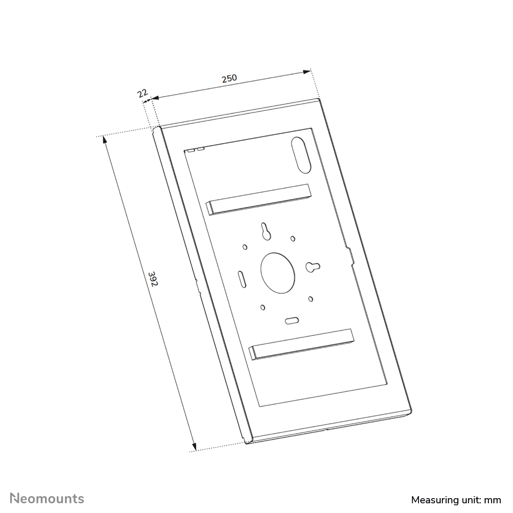 Neomounts WL15-603BL1 Custodia per tablet - 14,6" | 37,1 cm - con serratura